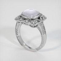 10.52 Ct. White Sapphire Ring, 14K White Gold 2