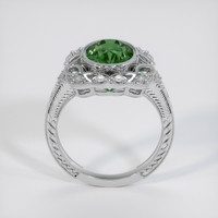3.06 Ct. Green Sapphire Ring, 14K White Gold 3