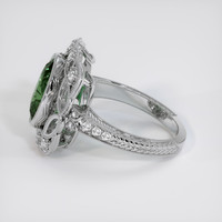 4.50 Ct. Green Sapphire Ring, 18K White Gold 4