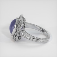 7.91 Ct. Sapphire Ring, 18K White Gold 4