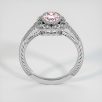 1.42 Ct. Pink Sapphire Ring, 18K White Gold 3