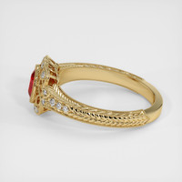 1.02 Ct. Ruby Ring, 14K Yellow Gold 4