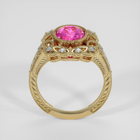 1.58 Ct. Pink Sapphire Ring, 18K Yellow Gold 3