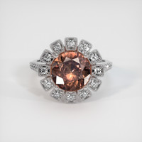 3.34 Ct. Gemstone Ring, Platinum 950 1