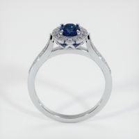 0.98 Ct. Blue Sapphire Ring, 14K White Gold 3