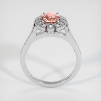 1.09 Ct. Padparadscha Sapphire Ring, 14K White Gold 3