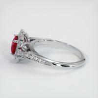 1.49 Ct. Ruby Ring, 14K White Gold 4
