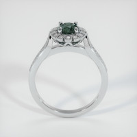0.48 Ct. Bluish Green Sapphire Ring, 14K White Gold 3