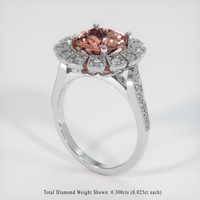 3.34 Ct. Gemstone Ring, 18K White Gold 2