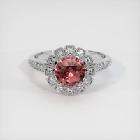 1.22 Ct. Sapphire Ring, 18K White Gold 1