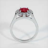 1.49 Ct. Ruby Ring, 18K White Gold 3