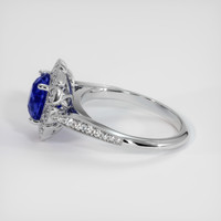 2.80 Ct. Blue Sapphire Ring, 18K White Gold 4