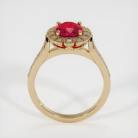2.00 Ct. Pinkish Red Ruby Ring, 10K Yellow Gold 3
