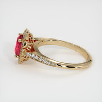 1.59 Ct. Pinkish Red Ruby Ring, 10K Yellow Gold 4