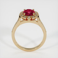 1.39 Ct. Purplish Red Ruby Ring, 10K Yellow Gold 3