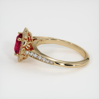 1.39 Ct. Purplish Red Ruby Ring, 10K Yellow Gold 4