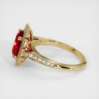3.34 Ct. Ruby Ring, 14K Yellow Gold 4
