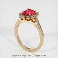 1.59 Ct. Ruby Ring, 14K Yellow Gold 2