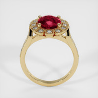 3.91 Ct. Ruby Ring, 14K Yellow Gold 3