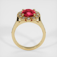 4.09 Ct. Ruby Ring, 18K Yellow Gold 3