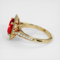 3.18 Ct. Ruby Ring, 18K Yellow Gold 4