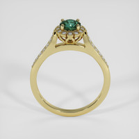 0.67 Ct. Green Sapphire Ring, 18K Yellow Gold 3