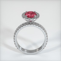 2.39 Ct. Reddish Pink Sapphire Ring, Platinum 950 3