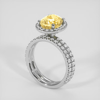4.01 Ct. Yellow Sapphire Ring, Platinum 950 2