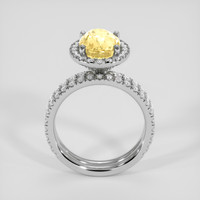 4.01 Ct. Yellow Sapphire Ring, Platinum 950 3
