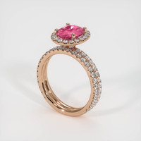 2.02 Ct. Sapphire Ring, 14K Rose Gold 2