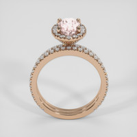2.04 Ct. Pink Sapphire Ring, 14K Rose Gold 3