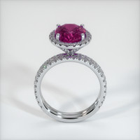 3.54 Ct. Pinkish Purple Sapphire Ring, 10K White Gold 3