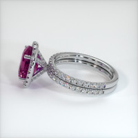 3.54 Ct. Pinkish Purple Sapphire Ring, 10K White Gold 4
