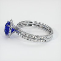 2.09 Ct. Sapphire Ring, 14K White Gold 4