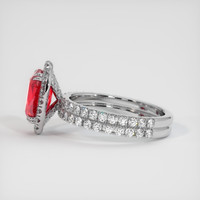 2.60 Ct. Ruby Ring, 14K White Gold 4