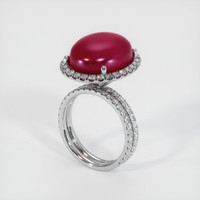 17.55 Ct. Ruby Ring, 14K White Gold 2