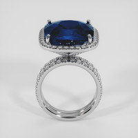 15.18 Ct. Blue Sapphire Ring, 18K White Gold 3