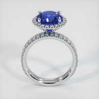 4.51 Ct. Blue Sapphire Ring, 18K White Gold 3
