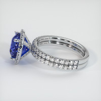 4.51 Ct. Blue Sapphire Ring, 18K White Gold 4