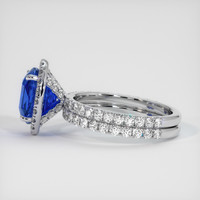 3.12 Ct. Sapphire Ring, 18K White Gold 4