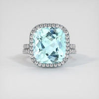 14.58 Ct. Gemstone Ring, 18K White Gold 1