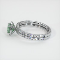 0.90 Ct. Sapphire Ring, 18K White Gold 4