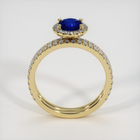 0.86 Ct. Blue Sapphire Ring, 10K Yellow Gold 3