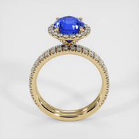 2.91 Ct. Blue Sapphire Ring, 14K Yellow Gold 3