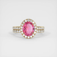 2.02 Ct. Sapphire Ring, 14K Yellow Gold 1