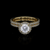 0.79 Ct. Sapphire Ring, 18K Yellow Gold 1