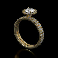 0.79 Ct. Sapphire Ring, 18K Yellow Gold 2