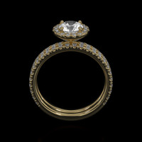 0.79 Ct. Sapphire Ring, 18K Yellow Gold 3
