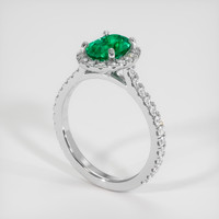 1.19 Ct. Emerald Ring, Platinum 950 2