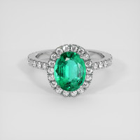 1.86 Ct. Emerald Ring, Platinum 950 1